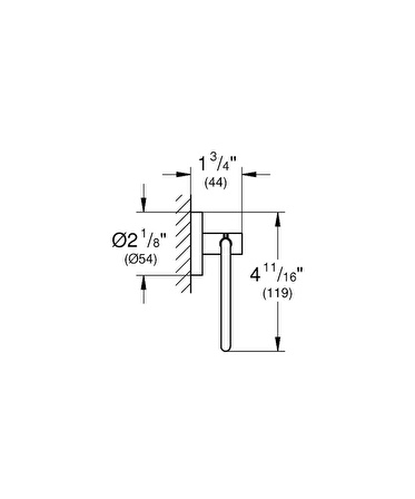 Grohe Tuvalet Kağıtlık Essentials Br. Cool Sunrise - 40689GN1