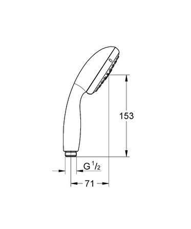 Grohe New Tempesta 100 El Duşu 3 Akışlı - 28419002