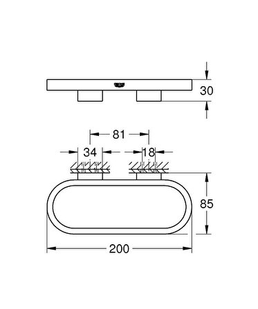 Grohe Selection Halka Havluluk - 41035DL0