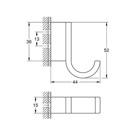 Grohe Selection Tekli Havlu Askısı - 41039000