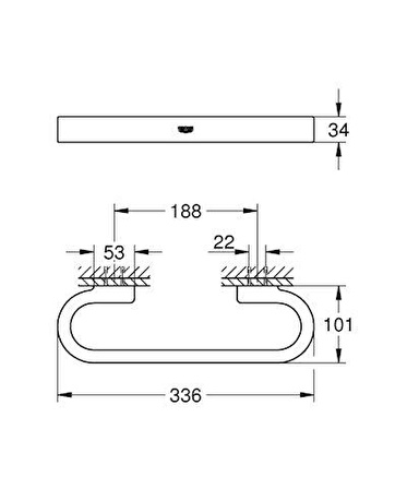 Grohe Selection Banyo Tutamağı - 41064000