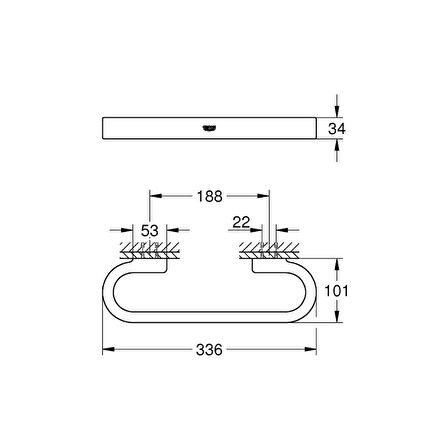 Grohe Selection Banyo Tutamağı - 41064Gl0