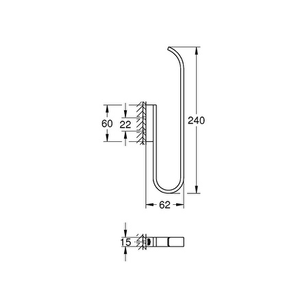 Grohe Selection Yedek Tuvalet Kağıdı Tutacağı (Çift Rulo İçin) - 41067000