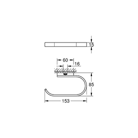 Grohe Selection Tuvalet Kağıtlığı - 41068000