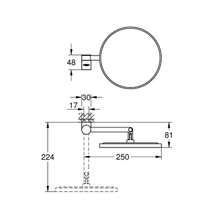 Grohe Selection Makyaj Aynası - 41077Dl0