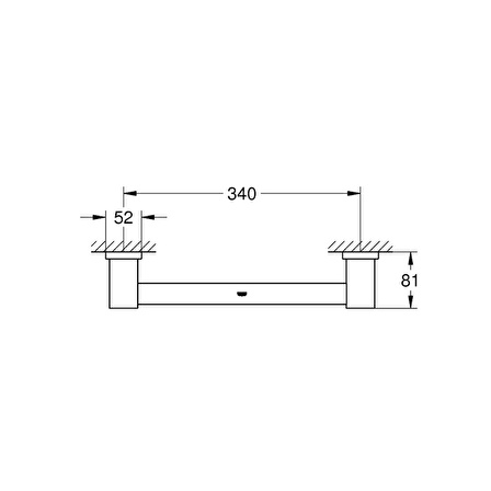 Grohe Essentials Cube Banyo Tutamağı - 40514Dc1