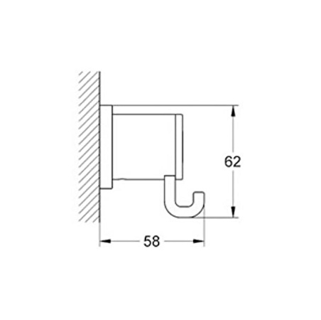 Grohe Havlu/Bornoz Askısı Krom 40284000 Banyo Aksesuarı - 40284000