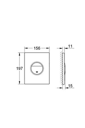 Grohe Nova Cosmopolltan Gömme Rezervuar Paneli - 38765SH0