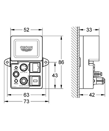 Grohe Rainshower F-digital Deluxe Bluetooth Unitesi BT-01A Apple ve Android Cihazlar İçin - 36371000