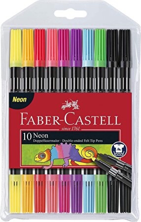 Faber-Castell Keçeli Boya Kalemi Neon Çift Taraflı