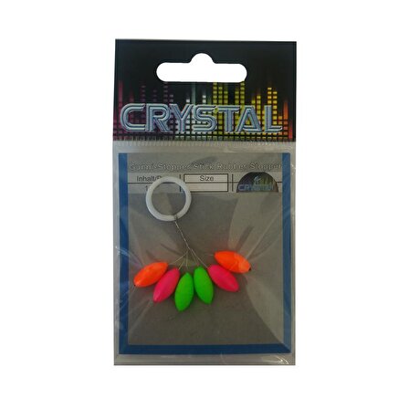 Crystal Renkli Kauçuk Stopper No:1 (6'lı)