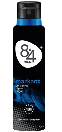 8x4 Markant Antiperspirant Ter Önleyici Leke Yapmayan Erkek Sprey Deodorant 150 ml