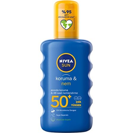 Nivea Sun Koruma&Nem Nemlendirici Güneş Spreyi Gkf 50+ 200 Ml