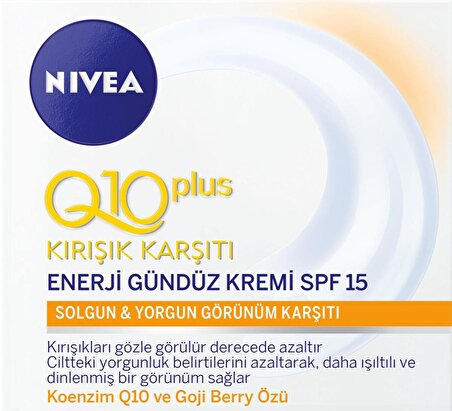 Nivea Q10 Enerji Gündüz Bakım Kremi Spf15 50 Ml