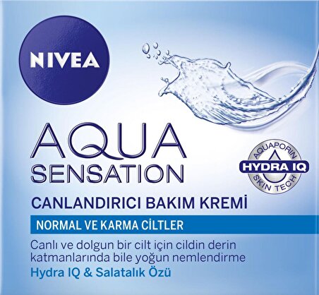 Nivea Aqua Sestation Karma Ciltler İçin Salatalık Özlü Su Bazlı Yağsız Nemlendirici Yüz Bakım Kremi 50 ml