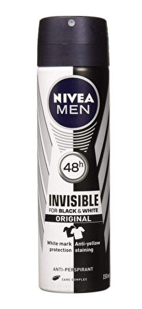 Nivea Invisible Black&White Erkek Deodorant 150 ml