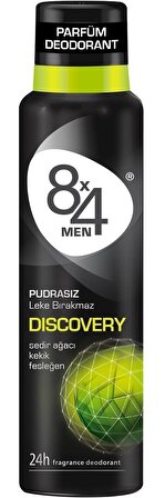 8x4 Discovery Antiperspirant Ter Önleyici Leke Yapmayan Erkek Sprey Deodorant 150 ml