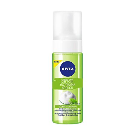 Nivea Skin Detox Hassas Cilt için Temizleyici E Vitaminli Yüz Temizleme Köpüğü 150 ml 