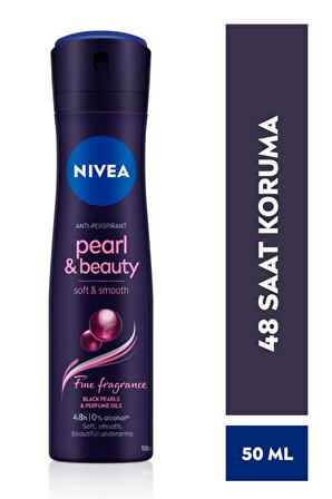 NIVEA Kadın Sprey Deodorant Pearl&Beauty Fine Fragrance,48 Saat Anti-perspirant Koruma  150ml