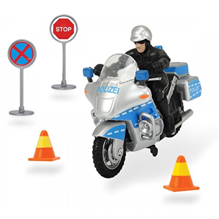 Dickie Toys Polis Motosikleti ve Aksesuarları 203341029 GKO