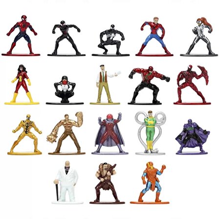 Marvel Spiderman Nano 18'li Metal Figür Seri 8