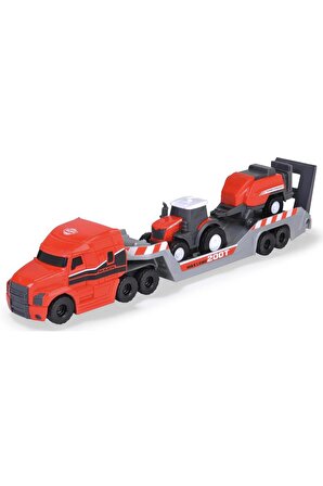 Dickie Toys Massey Ferguson Mikro Çiftlik Kamyonu Traktör Ve Römorklu 203735004 GKO