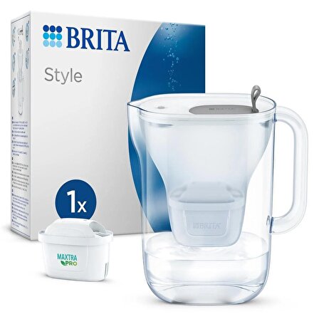 BRITA Style XL Filtreli Su Arıtma Sürahisi – Gri (3,5 L)