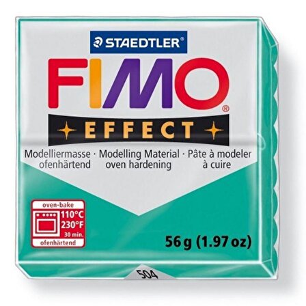 Fimo Effect Polimer Kil 57g No:504 Translucent Green