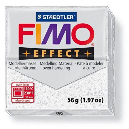 Fimo Effect Polimer Kil 57g No:052 Effect Glitter White