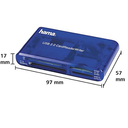 Hama USB 2.0 Kart Okuyucu 55348 SD/CF
