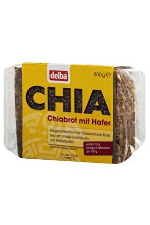 Delba Chialı - Yulaflı Tam Tahıllı Çavdar Ekmeği 500G