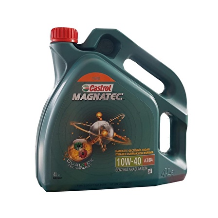 Castrol Magnatec 10W-40 Sentetik 4 lt Benzin Motor Yağı Üretim:2022 