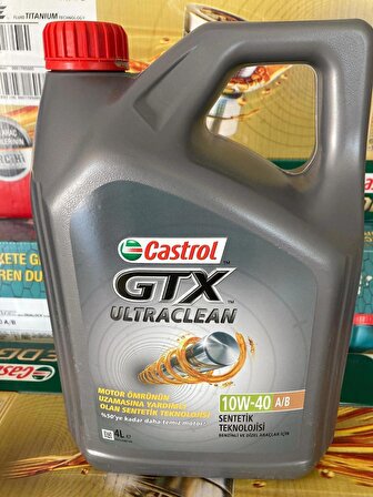 CASTROL GTX ULTRACLEAN 10W-40 4 LİTRE MOTOR YAĞI