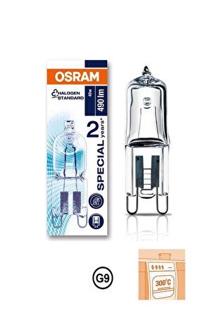 Osram 66740 40W Halopin Fırın Ampul G9 Duy 2700K