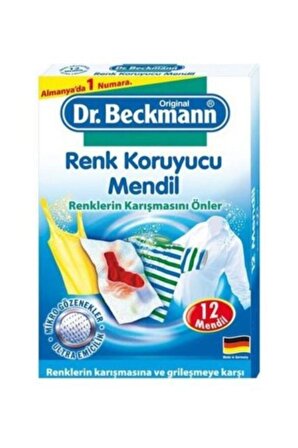 12'li Dr. Beckman Renk Koruyucu Mendil