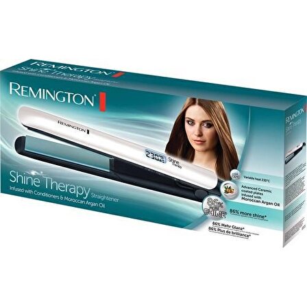 Remington S8500 Shine Argan Yağlı Seramik Dijital Ekranlı Saç Düzleştirici 