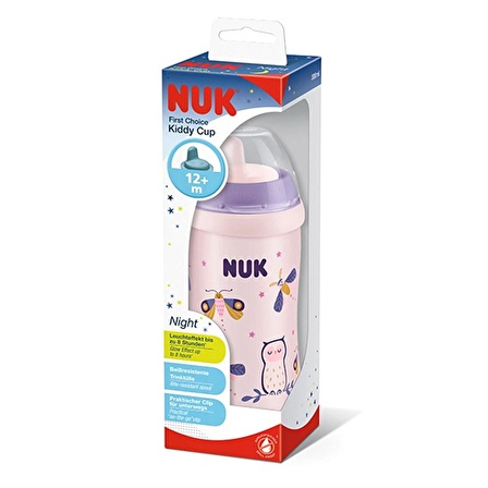 Nuk Glow Kiddy Cup Karanlıkta Parlayan Suluk 12+ Ay Pembe 255541