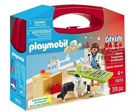 Playmobil 5653 Veteriner Ziyareti Taşıma Çantası 