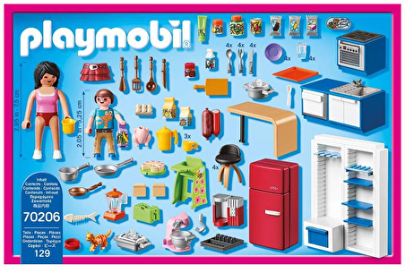 Playmobil 70206 Dollhouse La Maison Traditionnelle - Family kitchen 