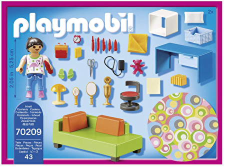 Playmobil 70209 Children's room with sofa bed