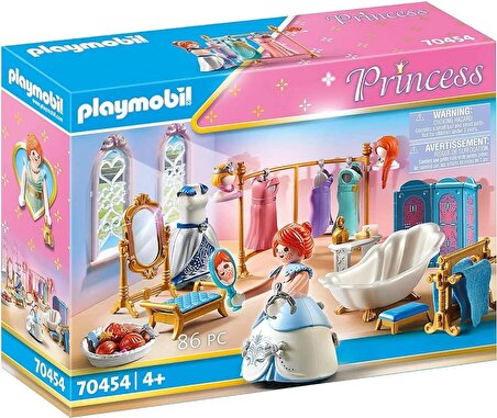 Playmobil 70454 Prenses Kalesi Giyinme Odası, prensler ve prensesler için büyülü dünya, eğlenceli, yaratıcı rol yapma, oyun seti 4 yaş ve üzeri çocuklar için uygundur