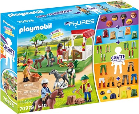 Playmobil 70978 Figürlerim: At Çiftliği, koleksiyon ürünleri karışımı ve eşleştirme figürleri