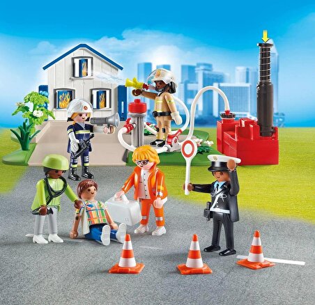 Playmobil 70980 Figürlerim: Kurtarma, koleksiyon ürünleri karışımı ve eşleştirme figürleri, eğlenceli yaratıcı rol yapma, oyun setleri 4 yaş ve üzeri çocuklar için uygundur