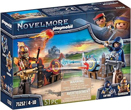 PLAYMOBIL Novelmore 71212 Novelmore ve Burnham Raiders - Düello, 4 yaşından büyük çocuklar için oyuncak