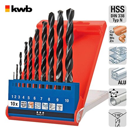 Kwb HSS Metal Matkap Uç Seti 13 Parça - 49424140
