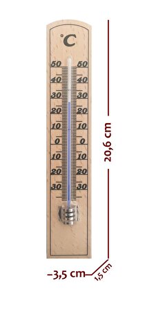 TFA Tahta Duvar Termometresi