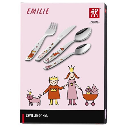 Zwilling Princess Emilie Çocuk Çatal Kaşık Bıçak Seti 4 parça