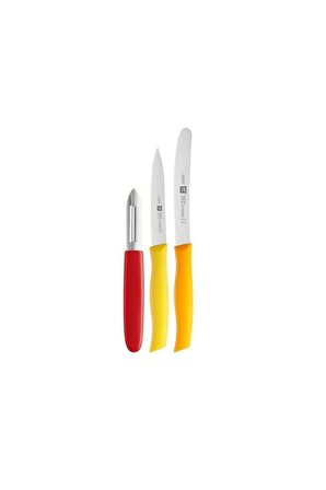 Zwilling 380990030 Twin Grip Sebze Bıçağı - Maket Bıçağı Seti 3'lü Çok Renkli 