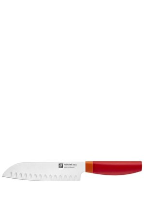 Zwilling 530281810 Now S 18 cm Kırmızı Oluklu Santoku Bıçağı