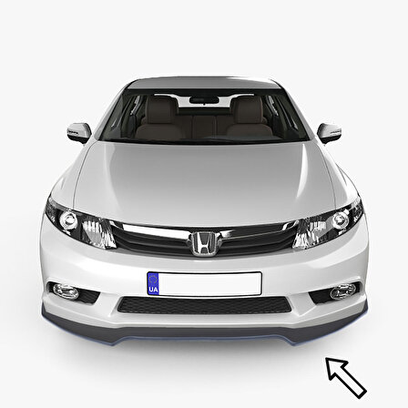 ESA Honda Universal 2015-2020 Siyah Ön Tampon Eki Lip ABS